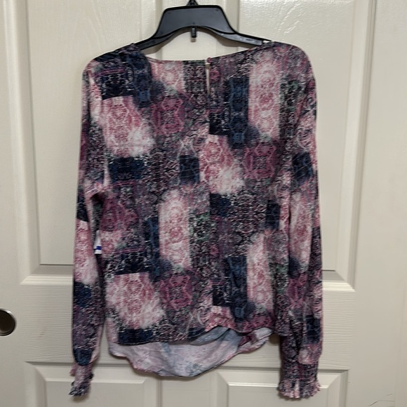 INC Womens Pink Keyhole Twist Front Shirt Blouse Top NWT Says XL but fits medium - Picture 8 of 9